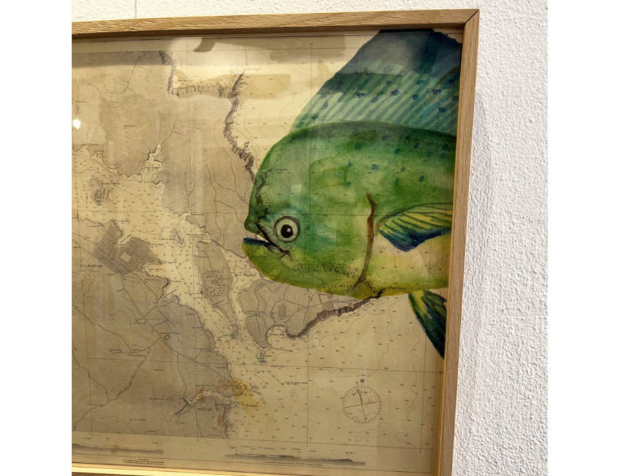 Carta Náutica Puerto de Mahón Enmarcada