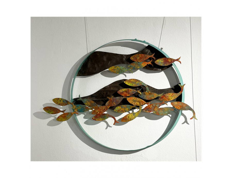 Escultura Hierro Reciclado Rovellart Naranjas