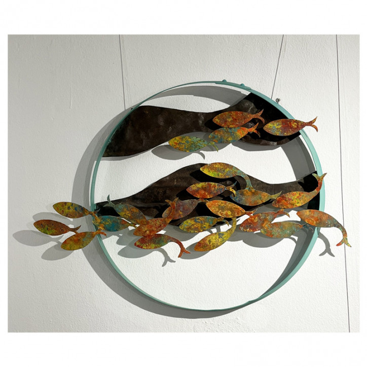 Escultura Hierro Reciclado Rovellart Naranjas