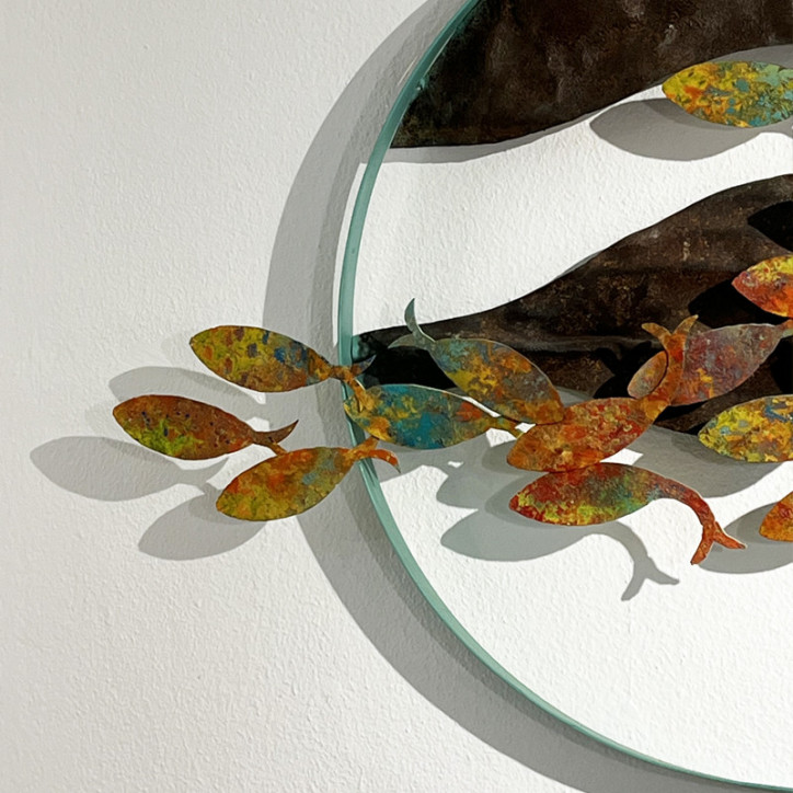 Escultura Hierro Reciclado Rovellart Naranjas