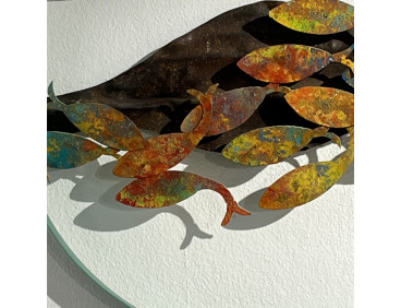 Escultura Hierro Reciclado Rovellart Naranjas