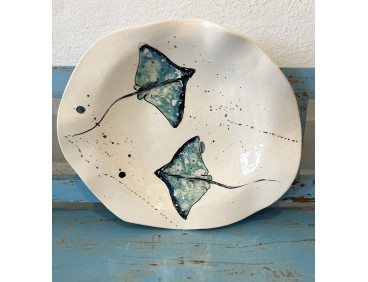 Plato Irregular Ratjada - Pintado A Mano