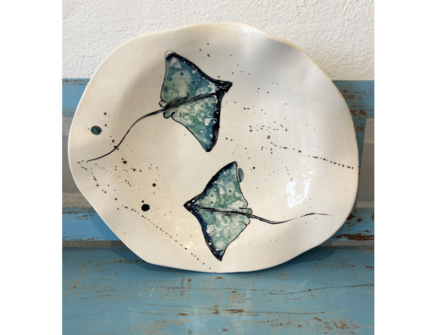 Plato Irregular Ratjada - Pintado A Mano