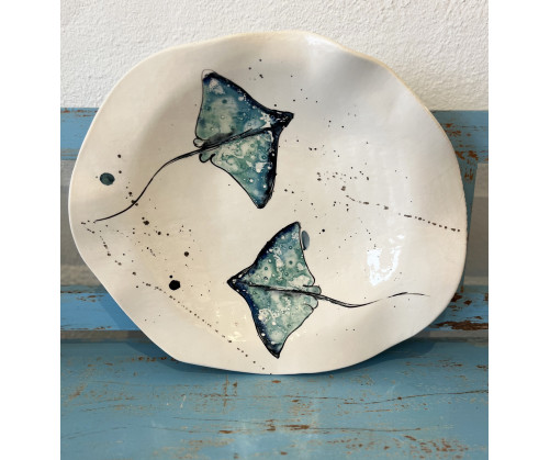 Plato Irregular Ratjada - Pintado A Mano