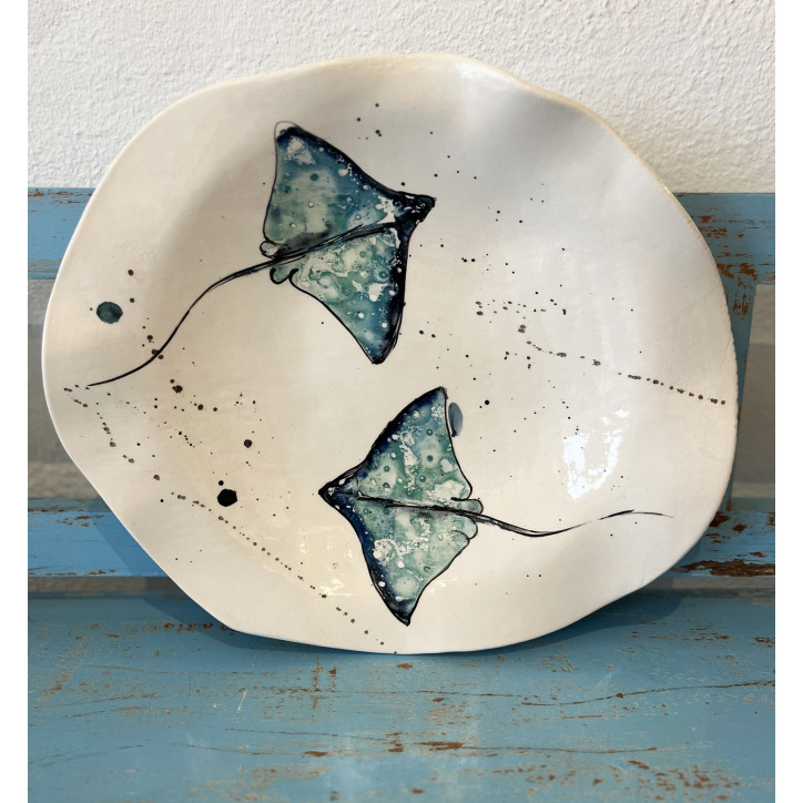 Plato Irregular Ratjada - Pintado A Mano