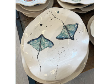 Plato Irregular Ratjada - Pintado A Mano