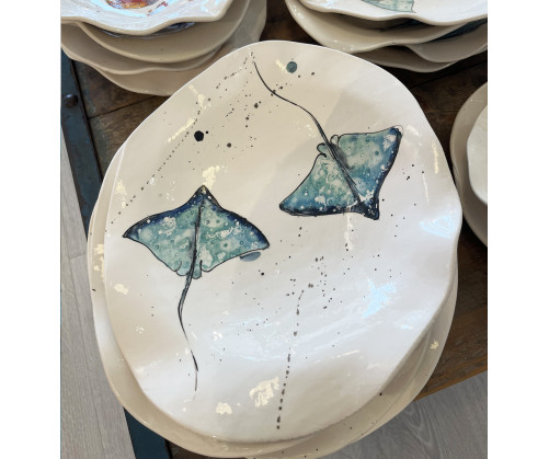 Plato Irregular Ratjada - Pintado A Mano