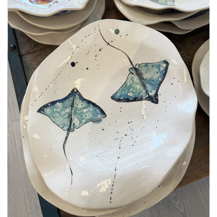 Plato Irregular Ratjada - Pintado A Mano