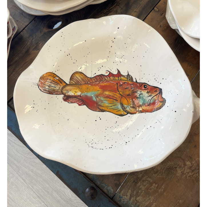 Plato Irregular Cabracho - Pintado A Mano