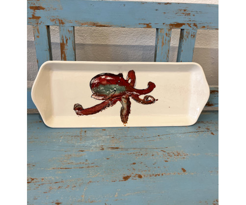 Bandeja Pulpo- Pintado a mano