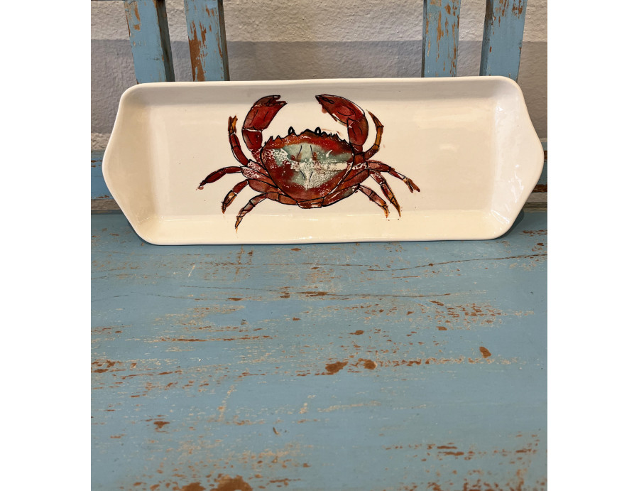 Bandeja Cangrejo- Pintado A Mano