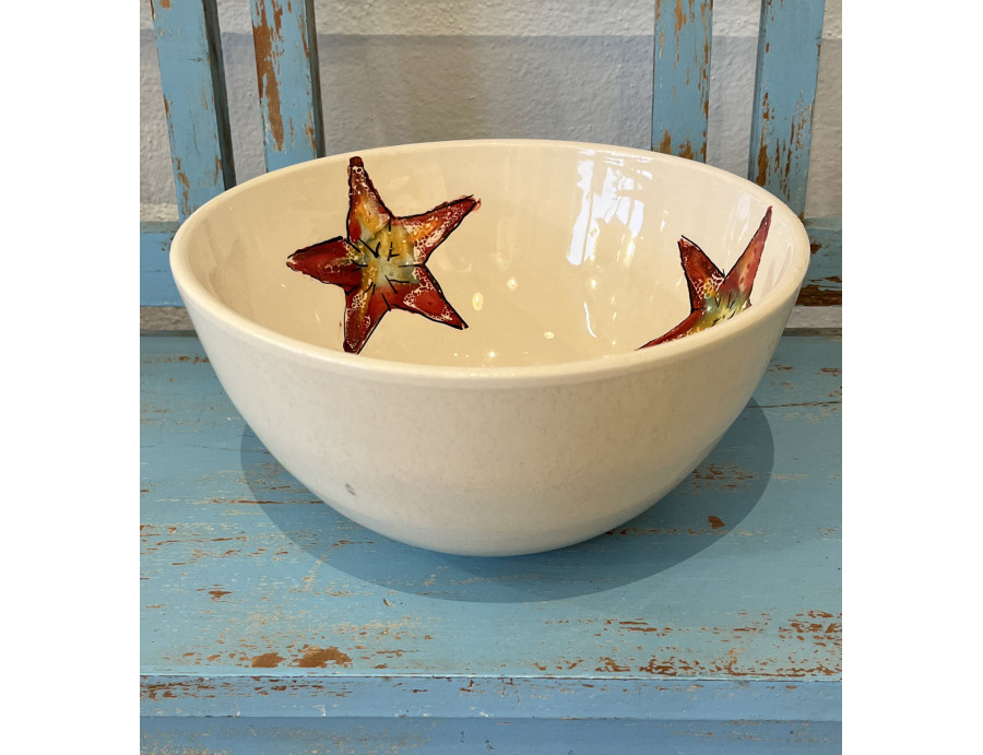 Ensaladera Estrella- Pintado A Mano