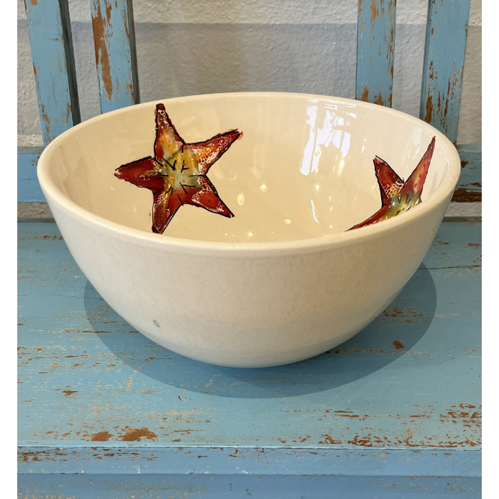 Ensaladera Estrella- Pintado A Mano