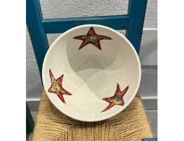 Ensaladera Estrella- Pintado A Mano