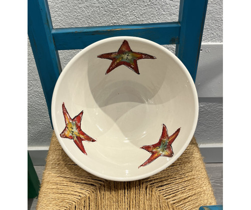 Ensaladera Estrella- Pintado A Mano