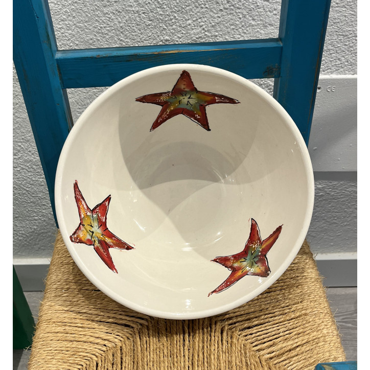 Ensaladera Estrella- Pintado A Mano